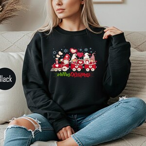 Merry Christmas Gnome Shirt, Christmas Gnomes Shirt, Gnomes Truck Sweatshirt, Christmas Truck Shirt, Christmas Gnomes Shirt, Gnomes Shirt