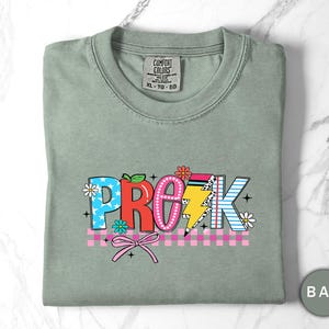 Comfort Colors Pre K Grade Colorful Shirt, Pre-K Squad Shirt, Pre-K Squad Shirt, Pre-K Grade Shirt, Pre-K Grade Shirt, Pre-K Grade Is Groovy