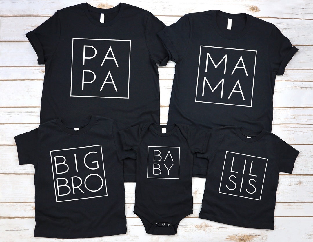 Family Matching Shirts, Mom Dad Kid Baby Shirts, Family Square Shirts ...