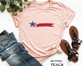 Memorial Day T-Shirt - Patriotic American Flag Star Tee