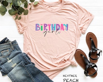 Birthday Girl T-Shirt, Party Tee, Girlie Birthday Shirt