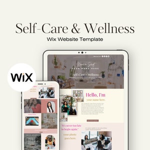 Wix Coaching Website Template | Website Template for Coaches | Self Care Website | Wix Landing page  | Wix Sales Page Website