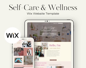 Wix Coaching Website Template | Website Template for Coaches | Self Care Website | Wix Landing page  | Wix Sales Page Website