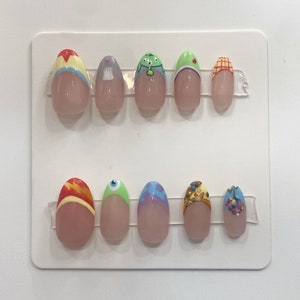 Disney Pixar inspired press on nails