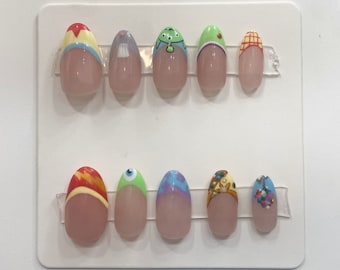 Disney Pixar inspired press on nails