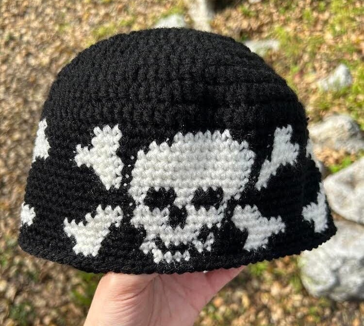 Skull Beanie Crochet Pattern Etsy
