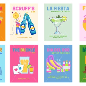 8 BAYLOR Preppy Posters