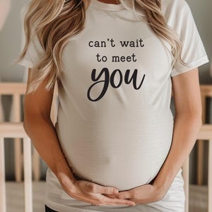 Can&#39;t Wait To Meet You SVG - Baby Announcement SVG - Baby Shower Gift - New Mom Gift