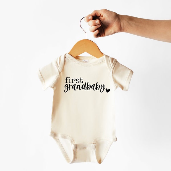 First Grandbaby - SVG Files - Pregnancy Announcement SVG - Baby Bodysuit svg - DIY Gift - Grandparent Gifts - Grandparents Day