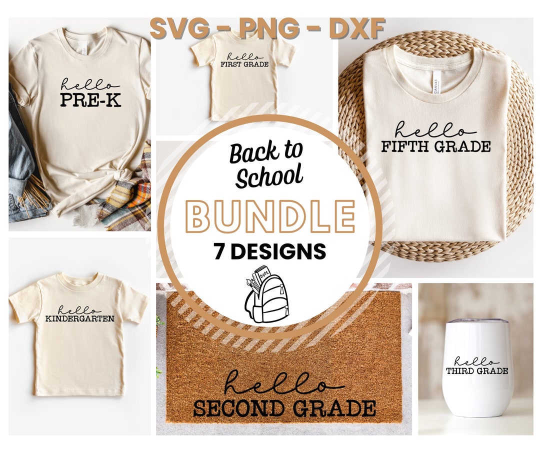 Back to School SVG Bundle - First Day of School SVG - Teacher SVG ...