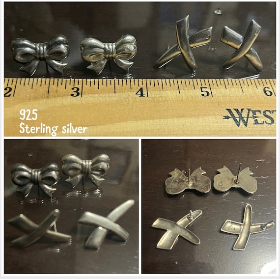 Two Sterling Silver Earrings- pre owned