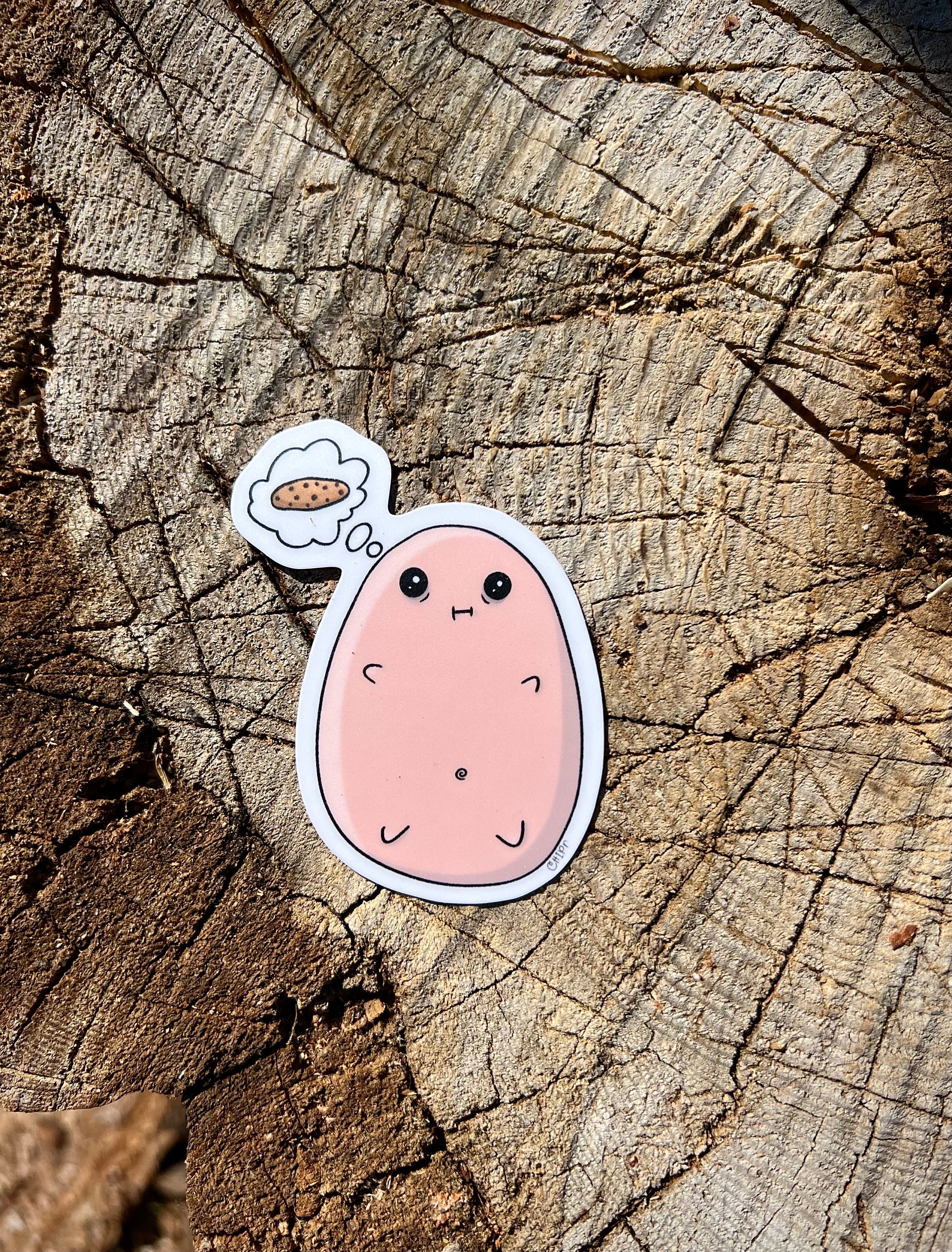Bean Sticker Lil Bean Vinyl Sticker – Cute Kawaii Food Stickers for Laptop, Phone ...