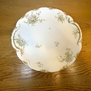 Vintage 1930&#39;s Schleiger 150  Theo HAVILAND 12.75” Round platter In Excellent Condition, Limoges France