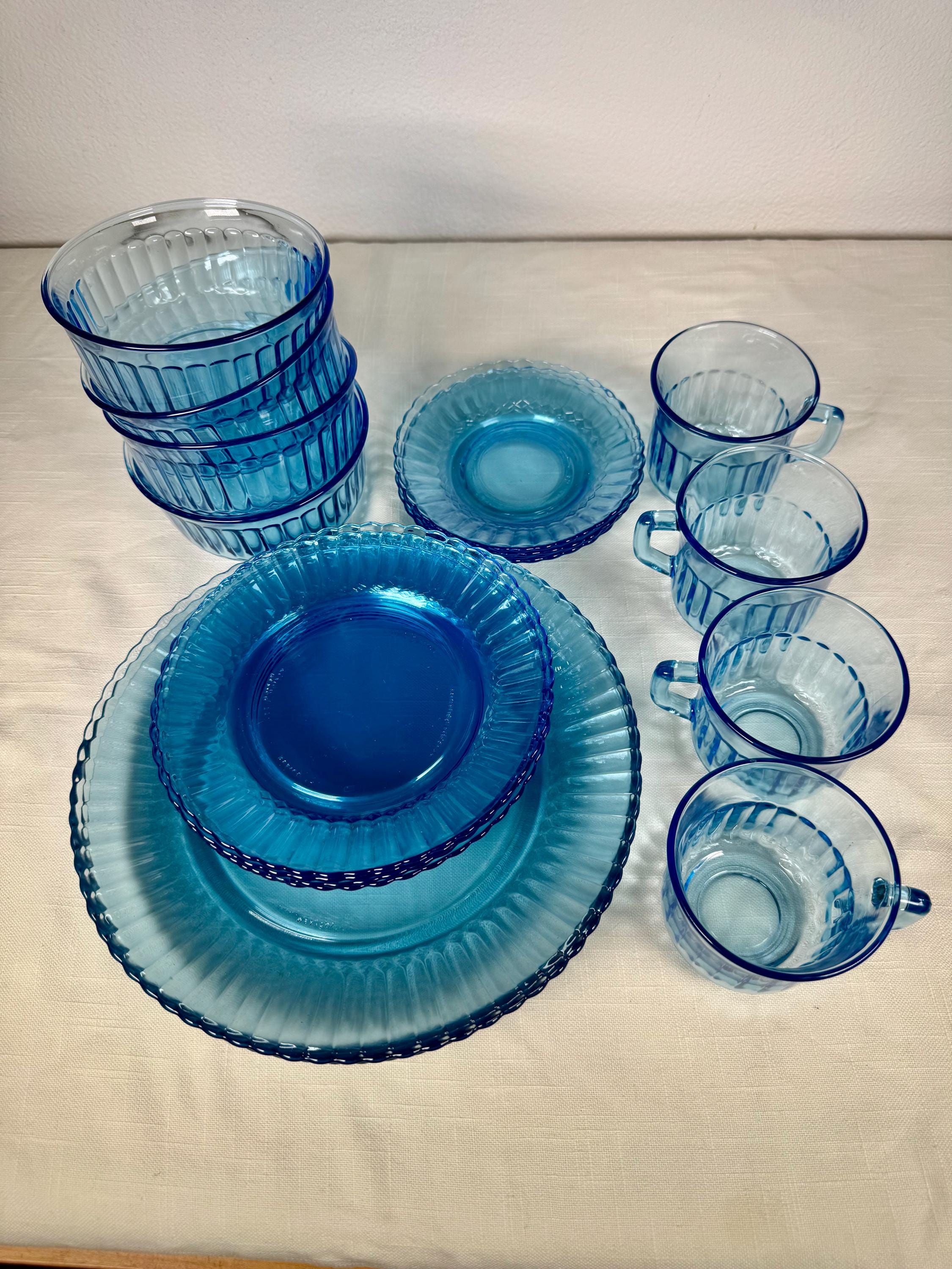 Blue Glass Dinnerware