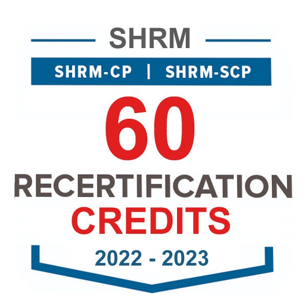 SHRM CP/SCP 60 Recertification Credit Codes 2023 Codes last Updated 10