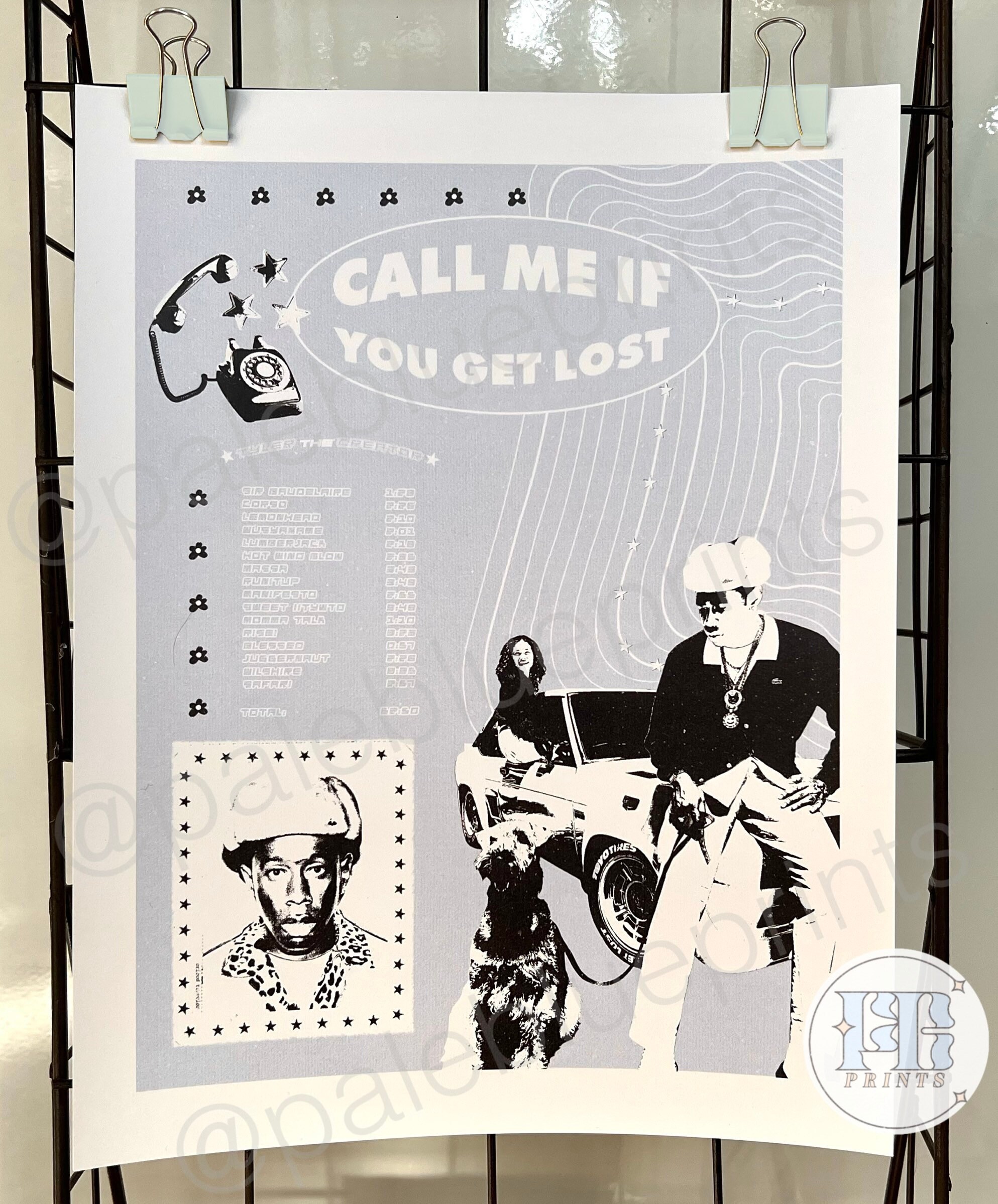 Call me if you get lost, retro style poster print