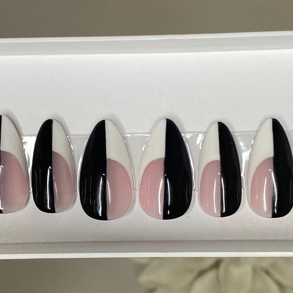 Cruella Deville french tip set