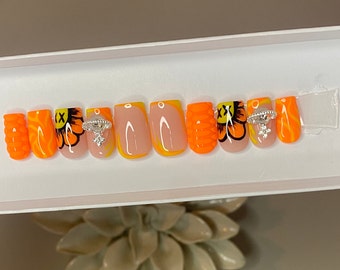 Conjunto de verano divertido naranja