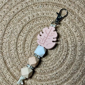 Monstera Leaf Keychain