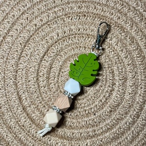 Monstera Leaf Keychain