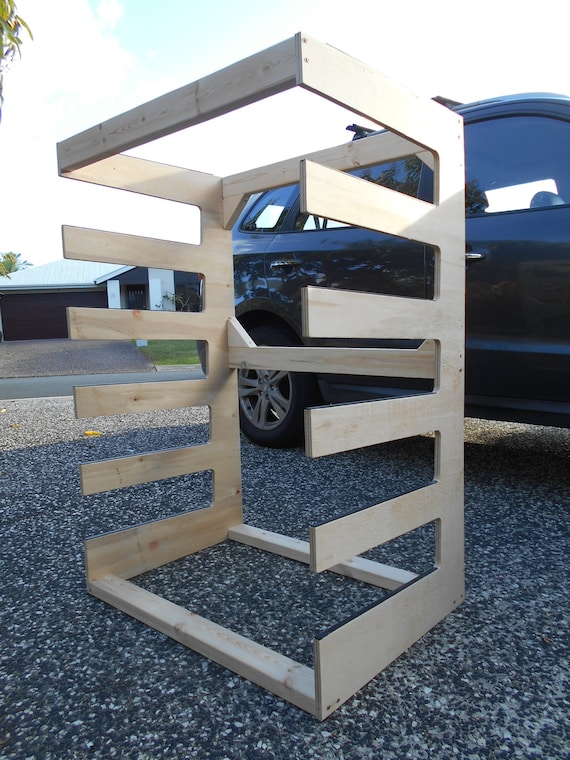 Raw 6 Board Horizontal Surf Rack by Eco Racks Australia Etsy