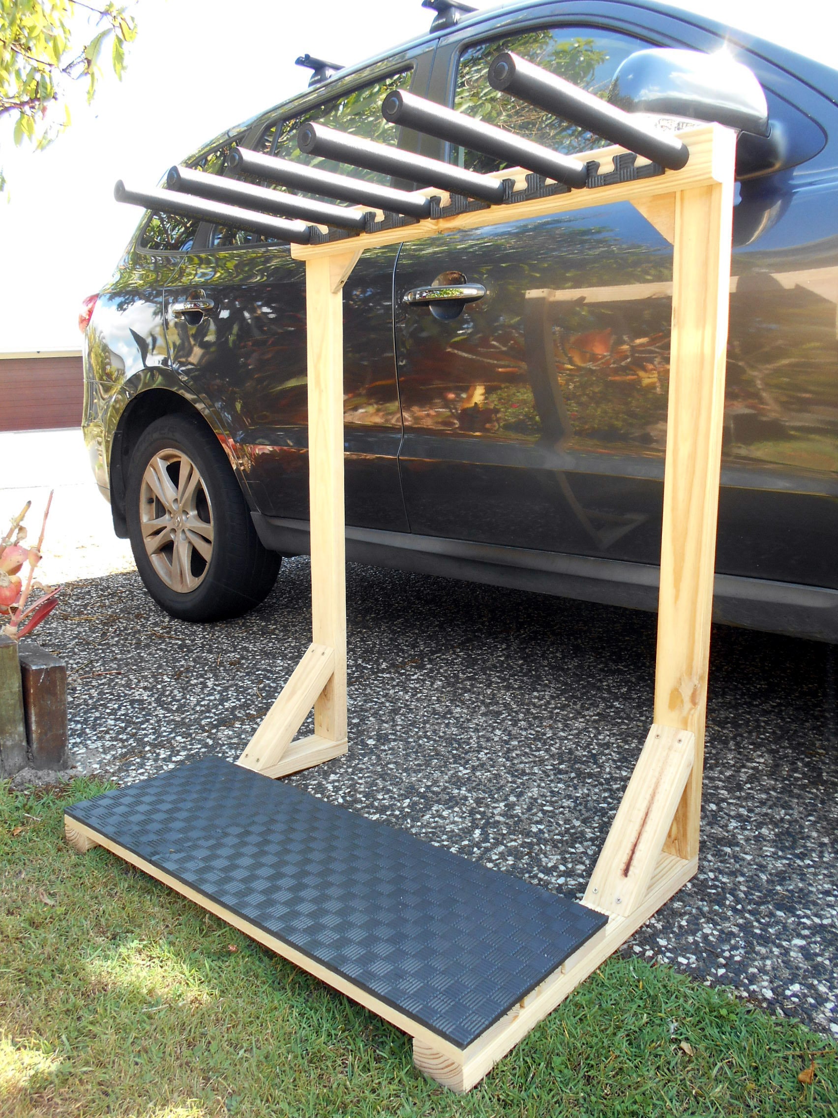 Eco Racks Outdoor Treated Pine Surfboard Rack - Different Sizes - by Eco Racks ...