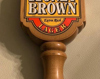 Vintage, Honey Brown lager beer tap.