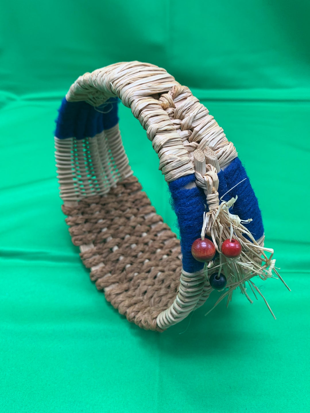 A Decorative Woven basket, Without Sides. Etsy