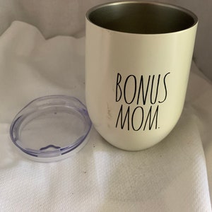 New Rae Dunn MOMSTER Coffee Wine Large Letter Travel Tumbler Drink Cup for  Mom