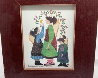 A limited edition print, “Just Three Angels”, by “B. Bourgeois-Richard’s.