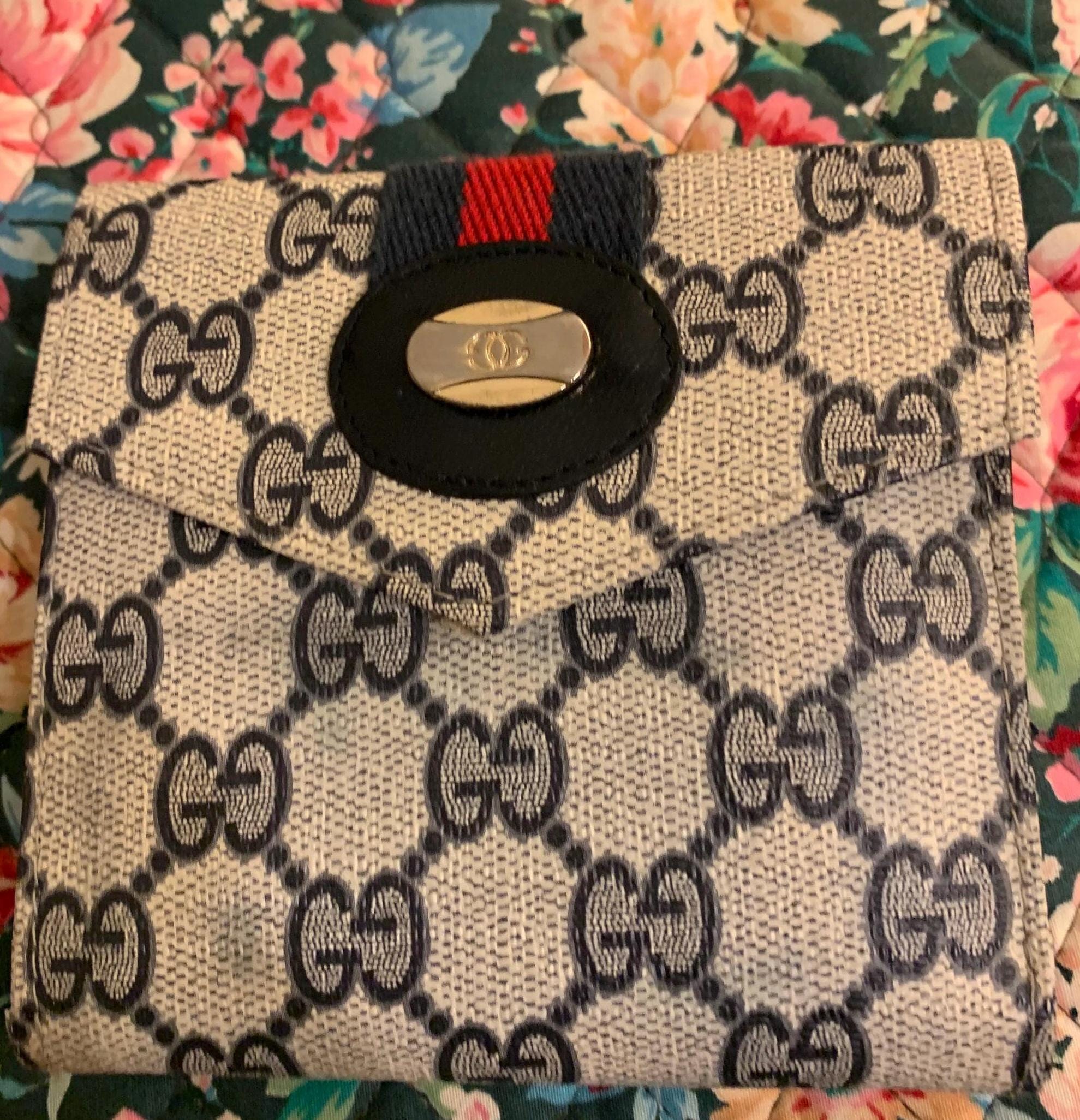 GUCCI GG コインウォレット ブルー ブルー（青）系 GUCCI(グッチ) コインケース・小銭入れ