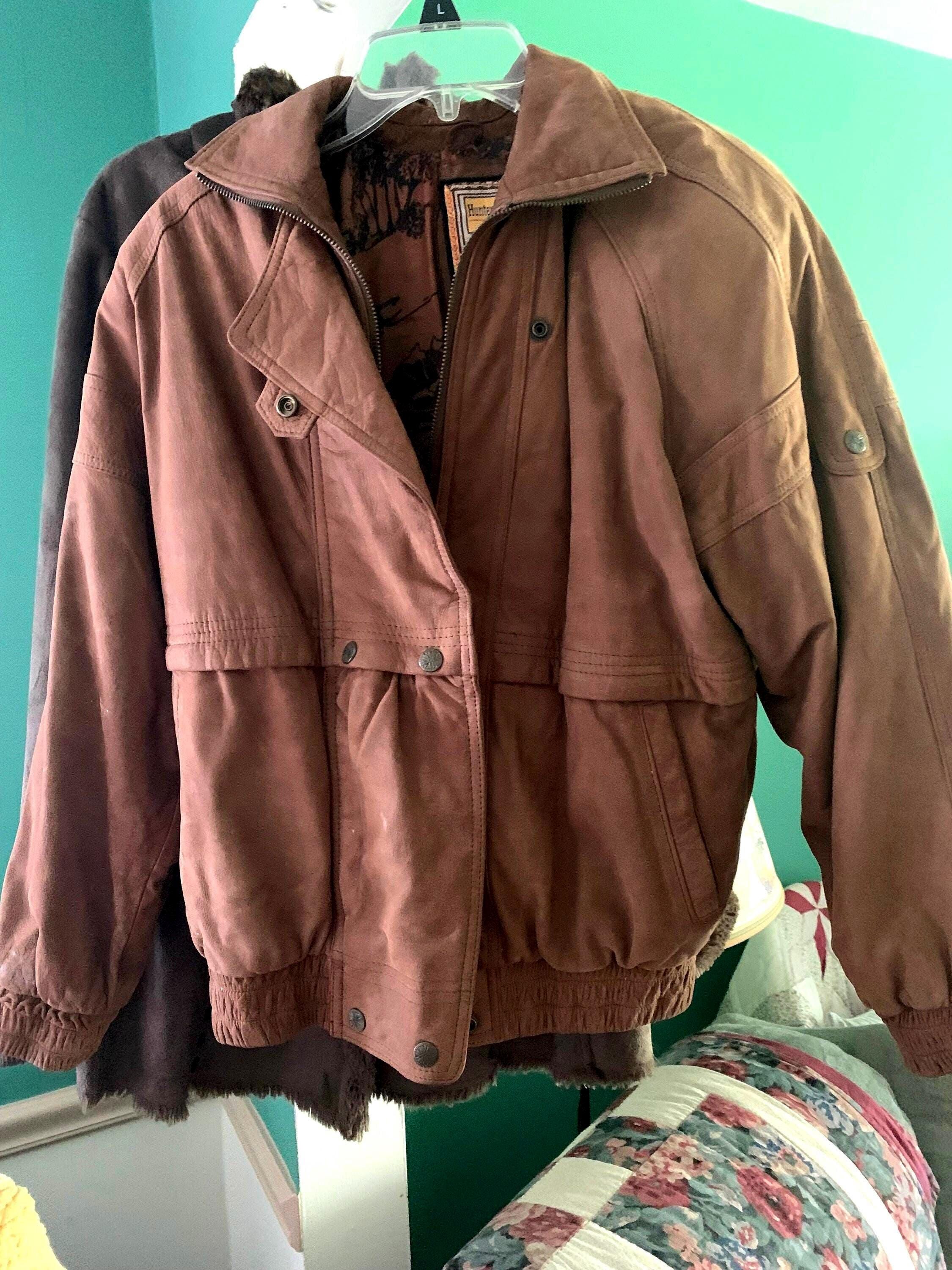 Women's Suede/leather Short Bomber Jacket. - Etsy