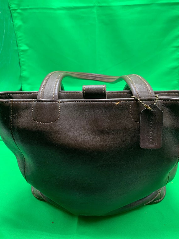 genuine coach brown leather - Gem