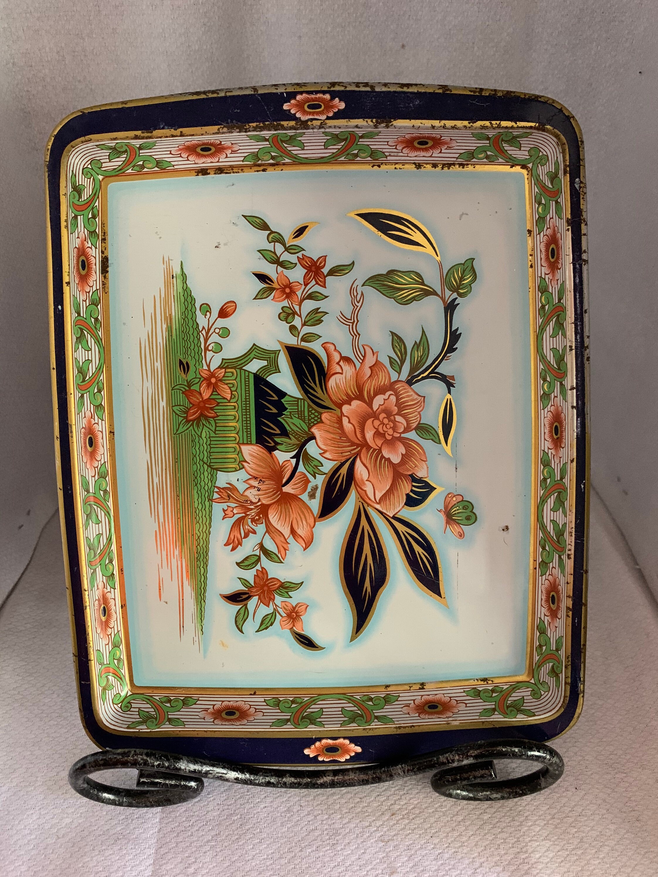 Small Decorative Tin Tray Made in England. Etsy