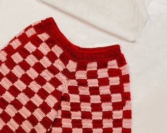 Checkered Crochet Shorts w/ Pockets | PATTERN