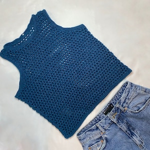 Mesh gehaakt tanktop PATROON