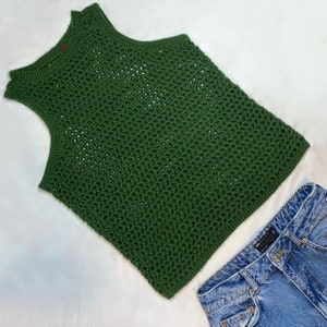 Mesh Crochet Tank Top PATTERN - Etsy