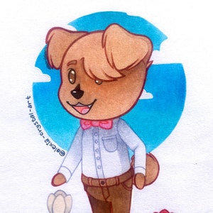Custom Animal Crossing Character Traditional Art Commission voor Pet/OC/Fursona/Furry/Anthro/Anime/Cartoon/Fanart