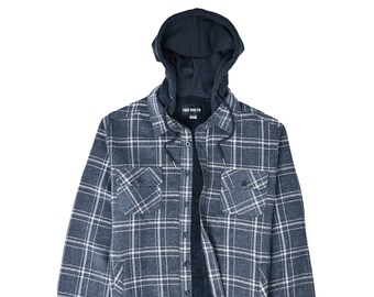 plaid flannel hoodie