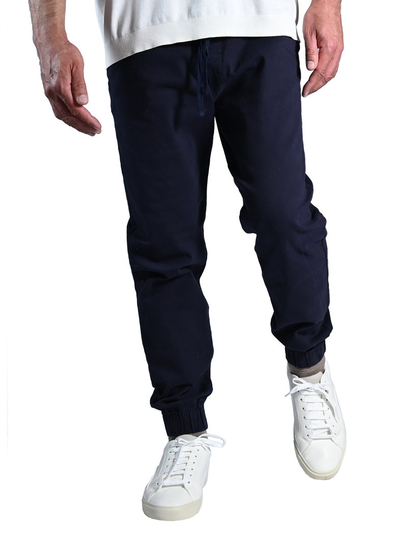 Mens Chino Jogger Pants Soft and Stretch Etsy
