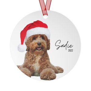 Custom Dog Ornament Made from Photo, Dog Ornament Personalized, Gift for Dog Mom, Pet Portrait Ornament, Custom Cat Christmas Ornament zdjęcie 4