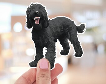 Labradoodle Sticker, Golden Doodle Decal, Water Bottle Sticker, Cute Doodle Sticker
