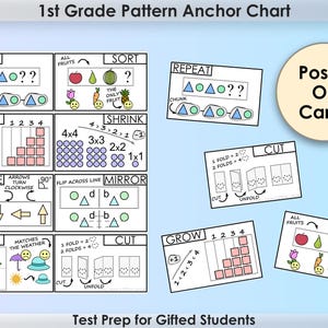 1st Grade Patterns & Logic Anchor Chart – Nonverbal Quantitative ...