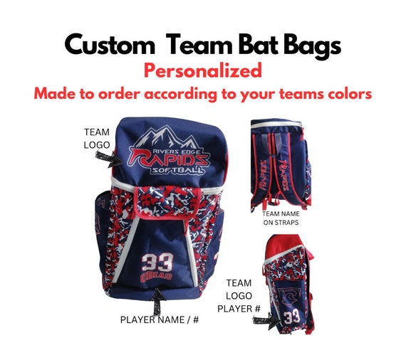 Custom bat bags softball sale