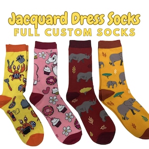 Jacquard Dress Socks, Custom Woven Socks, Logo Socks, Custom Printed Socks, Fashion Socks, Bulk socks, design your own socks