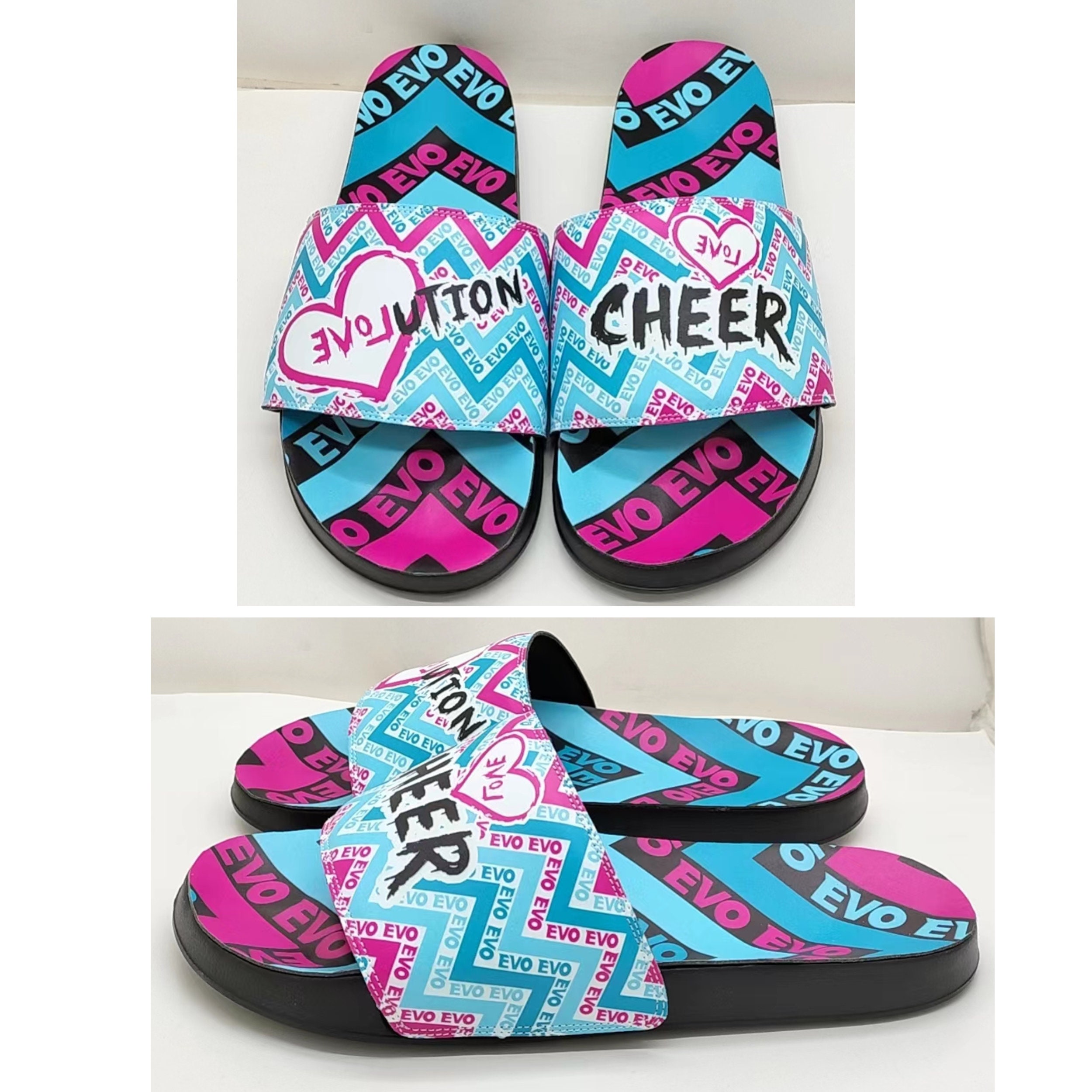 Custom Logo Team Slides, Personalized Slide Sandals, Design Your Own