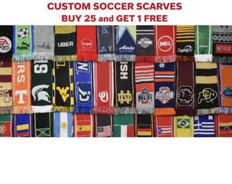 Bufandas de fútbol personalizadas, bufanda de fútbol, bufanda de punto personalizada Spirit, bufandas personalizadas, bufandas con logotipo, al por mayor, empresa, merchandising de la Copa del Mundo, tejido