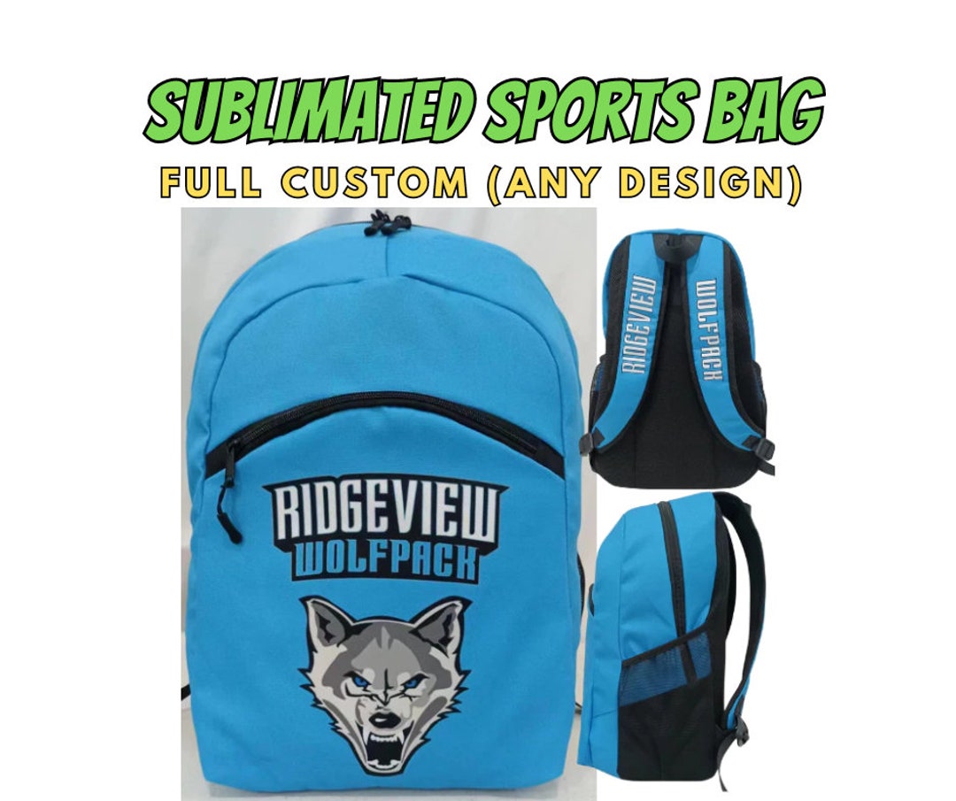 Custom Backpack With Logo, Sports Bag, Athletic Bag, Sports Team Backpack, Personalized Backpack
