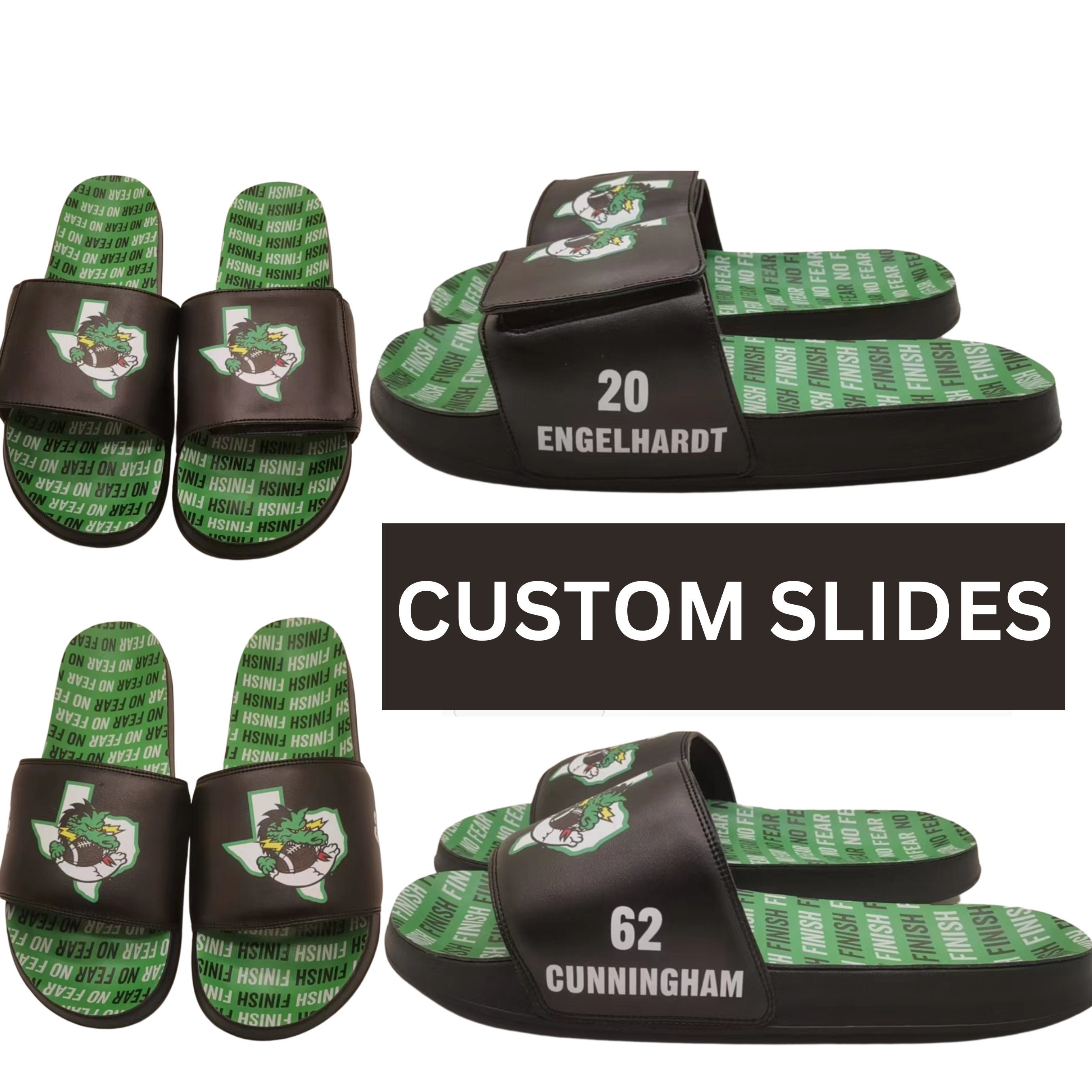 custom slide sandals