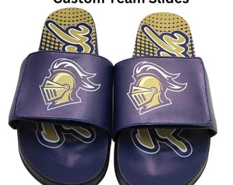 Sandalias personalizadas con logotipo de equipo, sandalias personalizadas, diseña tus propias sandalias, sandalias personalizadas, sandalias de jugador de béisbol, sandalias deportivas